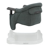 Inglesina Fast Table Chair Charcoal Gray folded for compact travel