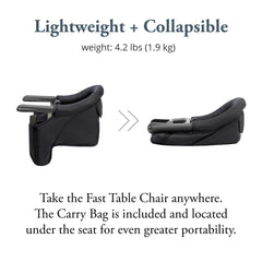 Inglesina Fast Table Chair three-point harness for secure sits.