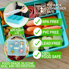 INGUSEE removable dividers customize space for fruits and crackers