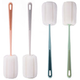 inheming 4-pack sponge bottle brushes with long handle enabling easy reach into bottles
