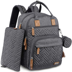 iniuniu diaper bag backpack main compartment open for easy access to baby essentials on the go.
