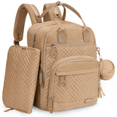 iniuniu diaper bag backpack water-resistant exterior protects essentials during outings.