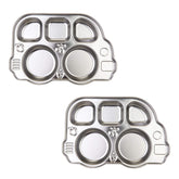 Innobaby Din Din SMART bus platter with five compartments for balanced meals.