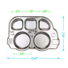 Innobaby Din Din SMART dishwasher-safe plate simplifies cleanups after meals.