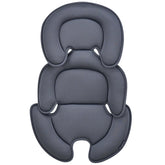 Innokids arc-cutout design head and body pillow supports baby's neck in car seat.