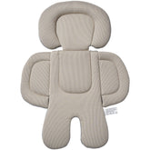 Innokids infant car seat insert beige gray reversible front view for newborn comfort on rides