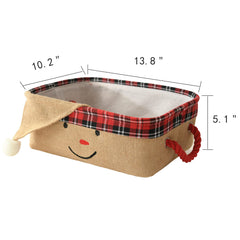 INough ornament organizer basket with ample capacity for baubles and lights