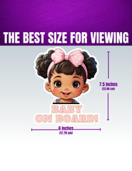 Insane Grape baby on board sticker weather-resistant design withstands daily travel