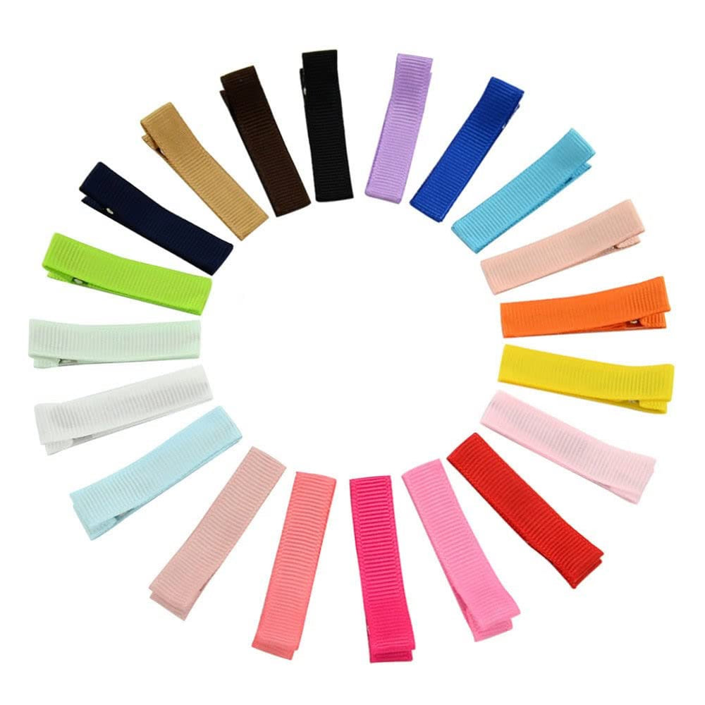 inSowni 20-pack 1.8-inch fully lined alligator hair clips pack demonstrates durable grip for toddlers.