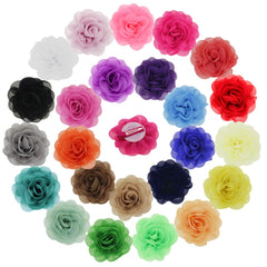 inSowni 24pcs alligator hair clips 3-inch set in a row for secure toddler hairstyles.