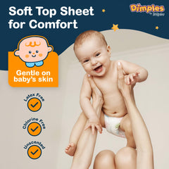 Inspire Dimples Booster Pads one-size-fit-all design fits most diapers.