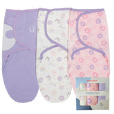 Insular baby swaddle owl design provides snug sleep support.