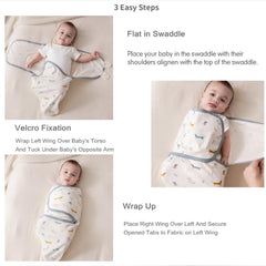 Insular 3-pack swaddle designs offering versatile outfits for baby care