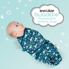Insular soft cotton swaddle close-up shows breathable fabric for sensitive skin.
