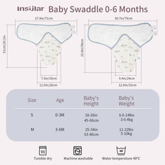 Insular swaddle sacks show Velcro wings with adjustable fit