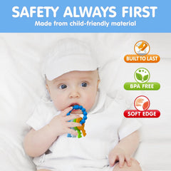 Intatikoo Baby Keys Teether key-2-texture offers a softer surface for gentle teething