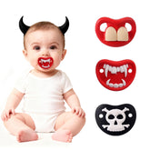 Intatikoo funny pacifier mustache design supports teething comfort