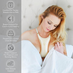 Intimia breast pillow side-sleep position demonstrates support for side sleepers
