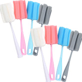 INVODA bottle brush 8pcs pack for versatile bottle and cup cleaning.