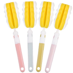INVODA bottle brush long handle reaches deep inside bottles for thorough cleaning.