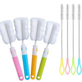 INVODA sponge cup brush handle close-up for comfortable grip during cleaning.