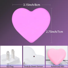 INZU Night Light with heart design adds friendly charm to nighttime routines
