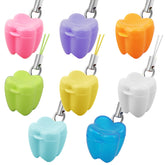 ioffersuper tooth saver necklace pack display shows vibrant cases for kids' lost teeth collection.