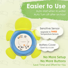 IOG automatic-on water-sensing thermometer simplifies bath routine without buttons
