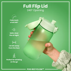 Ion8 bottle with hidden carry handle for easy transport