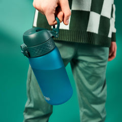 Ion8 dishwasher-safe bottle ready for top rack cleaning.