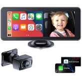 IPOZITO baby car camera with 7-inch HD touchscreen offers easy in-car viewing