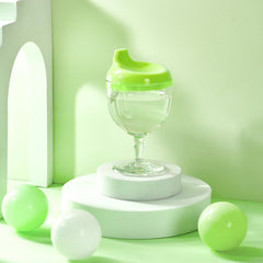 Irenare leak-proof sippy cup tilts safely with controlled flow