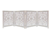 IRONGATE wooden pet gate four-panel assembly showing flexible room division