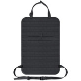 IronSeals car seat back organizer with Molle panel for easy-access gear on road trips