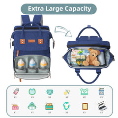 ISMGN diaper bag backpack interior organization with multiple pockets