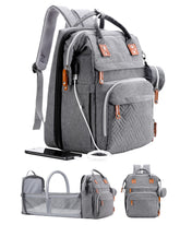 ISMGN diaper bag backpack with changing station enables quick on-the-go diaper changes