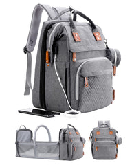 ISMGN diaper bag backpack with changing station enables quick on-the-go diaper changes