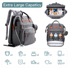 ISMGN diaper bag extra-large capacity 25L keeps items organized on outings