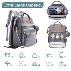 ISMGN diaper bag backpack 25L capacity keeps essentials organized during trips