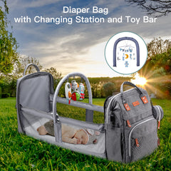 ISMGN diaper bag shows padded back panel and cushioned straps for comfort