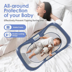 ISELECTOR bassinet with mosquito net for bug-free outdoor naps.