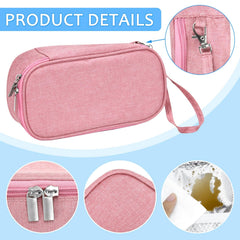 ISUSSER breastmilk cooler bag compact dimensions for easy travel with milk.