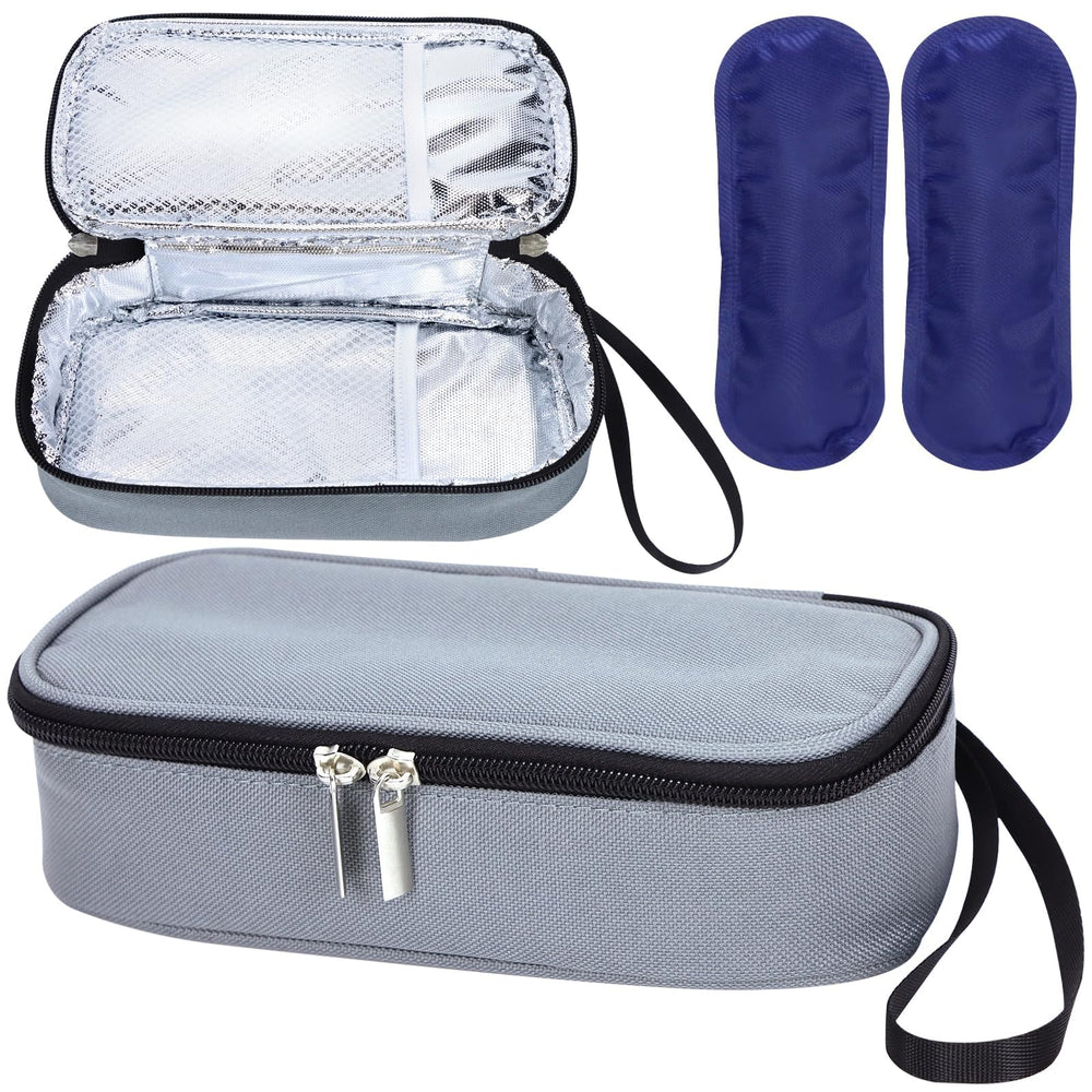 ISUSSER breastmilk cooler bag grey for on-the-go feeding