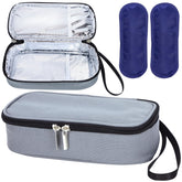 ISUSSER breastmilk cooler bag grey for on-the-go feeding