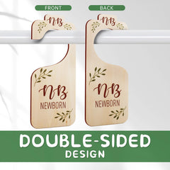 ITDYB newborn to 0-3 month size marker helps quick closet lookup.
