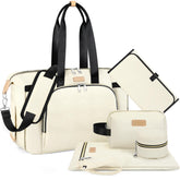 ITIEZY diaper bag tote with large main compartment keeps baby essentials organized on the go.