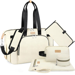 ITIEZY diaper bag tote with large main compartment keeps baby essentials organized on the go.