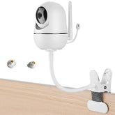 iTODOS flexible baby monitor mount clips to crib rail for stable viewing