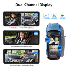 Itomoro 6.8-inch ultra-wide display provides a broad, clear view