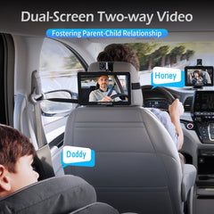 Itomoro baby camera rear screen 7in keeps baby in sight for safe backseat monitoring.
